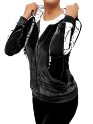 Bluza rozpinana damska czarna OZONEE O/82270