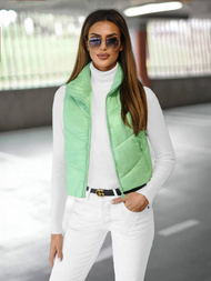 Kamizelka damska pikowana miętowa OZONEE O/H908Z