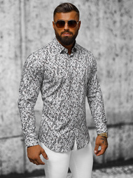 Koszula męska szara OZONEE O/V63