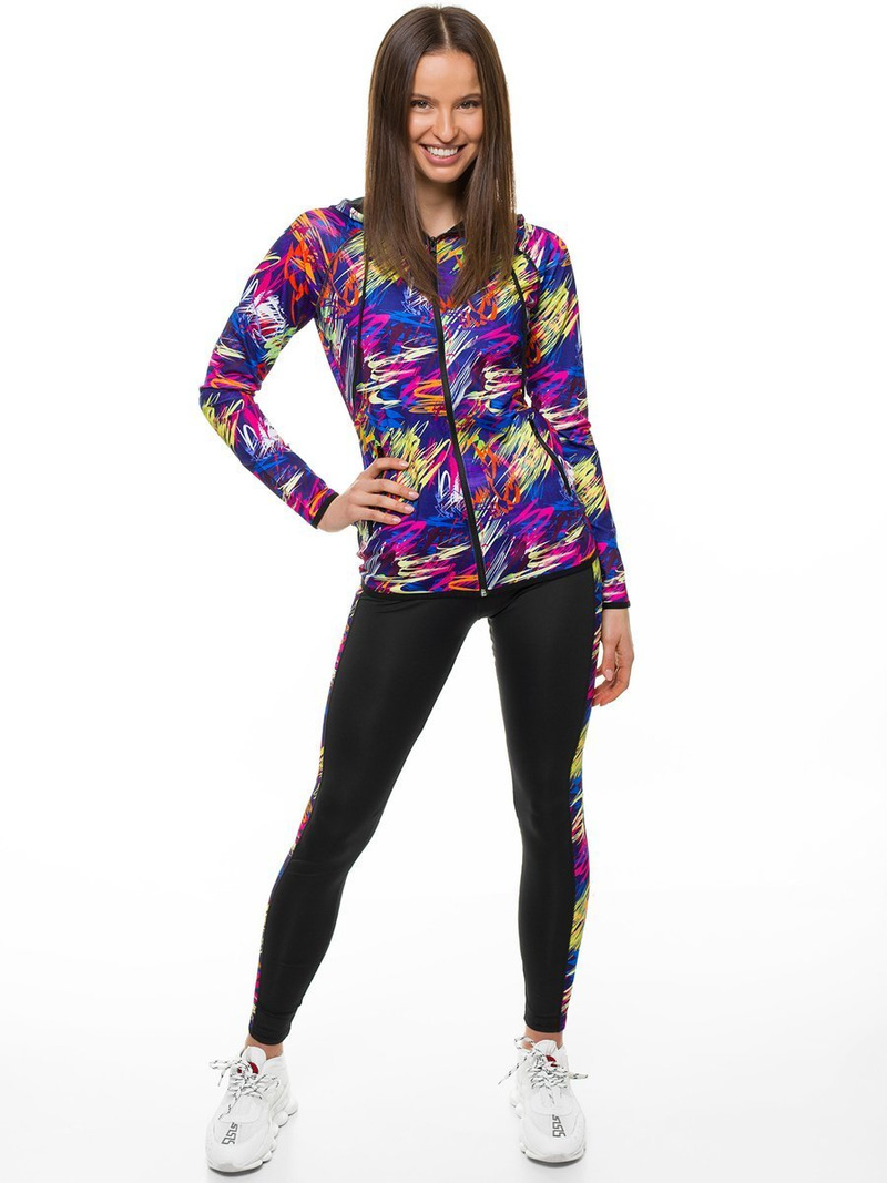 Жіночий спортивний костюм з двох частин Кольоровий OZONEE O/02704