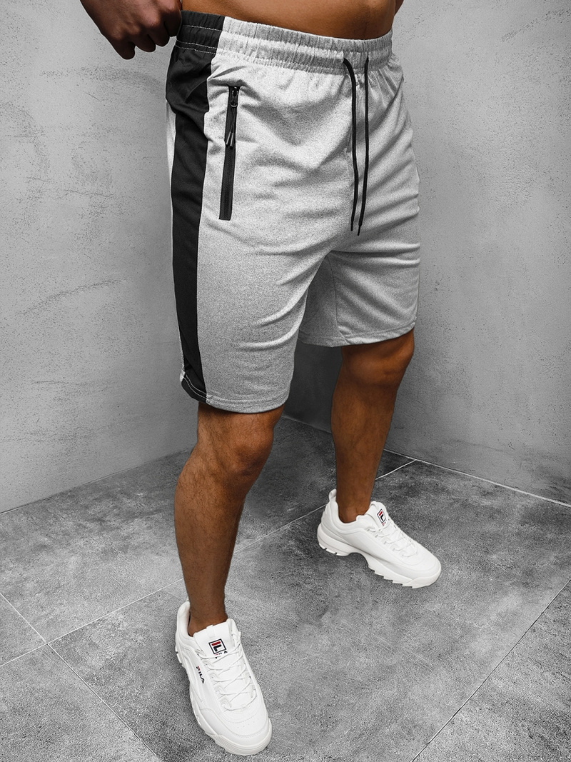 Spodenki dresowe męskie szare OZONEE JS/68025