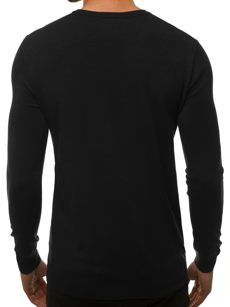 Sweter męski czarny OZONEE TMK/YY03/1