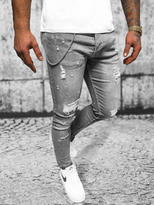 Чоловічі джинси Графітові OZONEE O/MB459