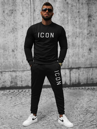 Komplet dresowy męski czarny 20