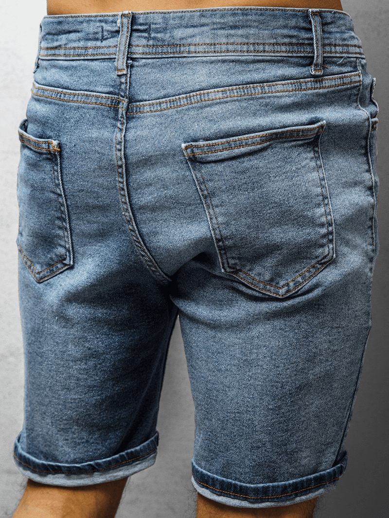 Spodenki męskie jeansowe niebieskie OZONEE DP/725