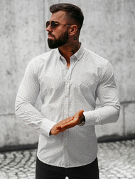 Koszula męska biała/1 OZONEE O/CLS349