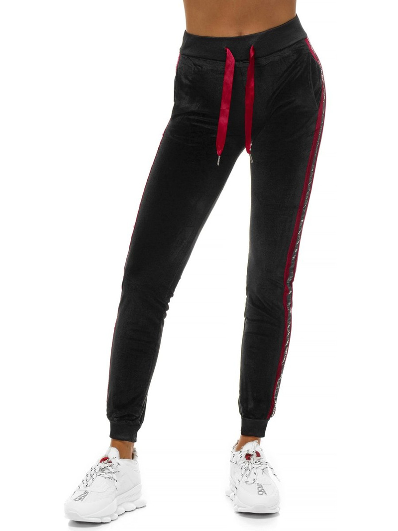 Spodnie dresowe damskie czarne OZONEE O/82275