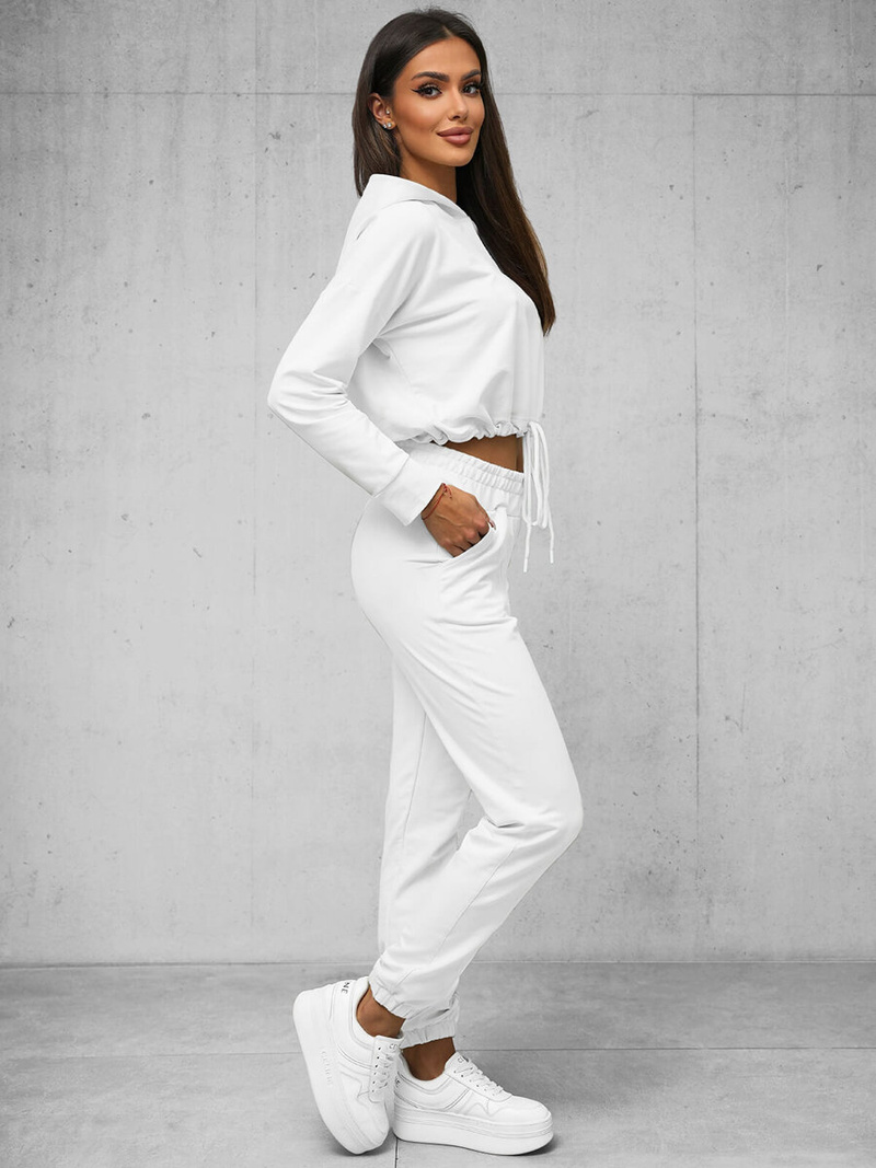 Жіночий спортивний костюм з двох частин Бiлий OZONEE O/12108Z