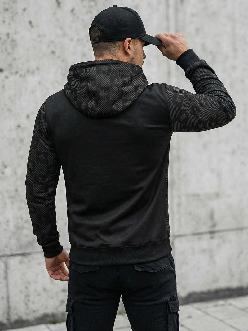 Толстовка чоловіча чорна OZONEE O/B265Z