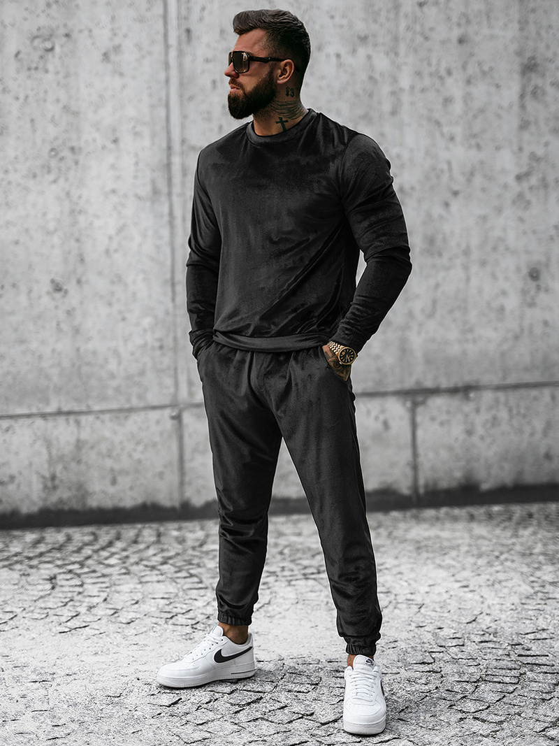 Спортивний костюм чоловічій Чорний OZONEE O/D7516