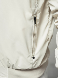 Чоловіча двостороння куртка чорна/Кремова OZONEE JS/84M3038/280