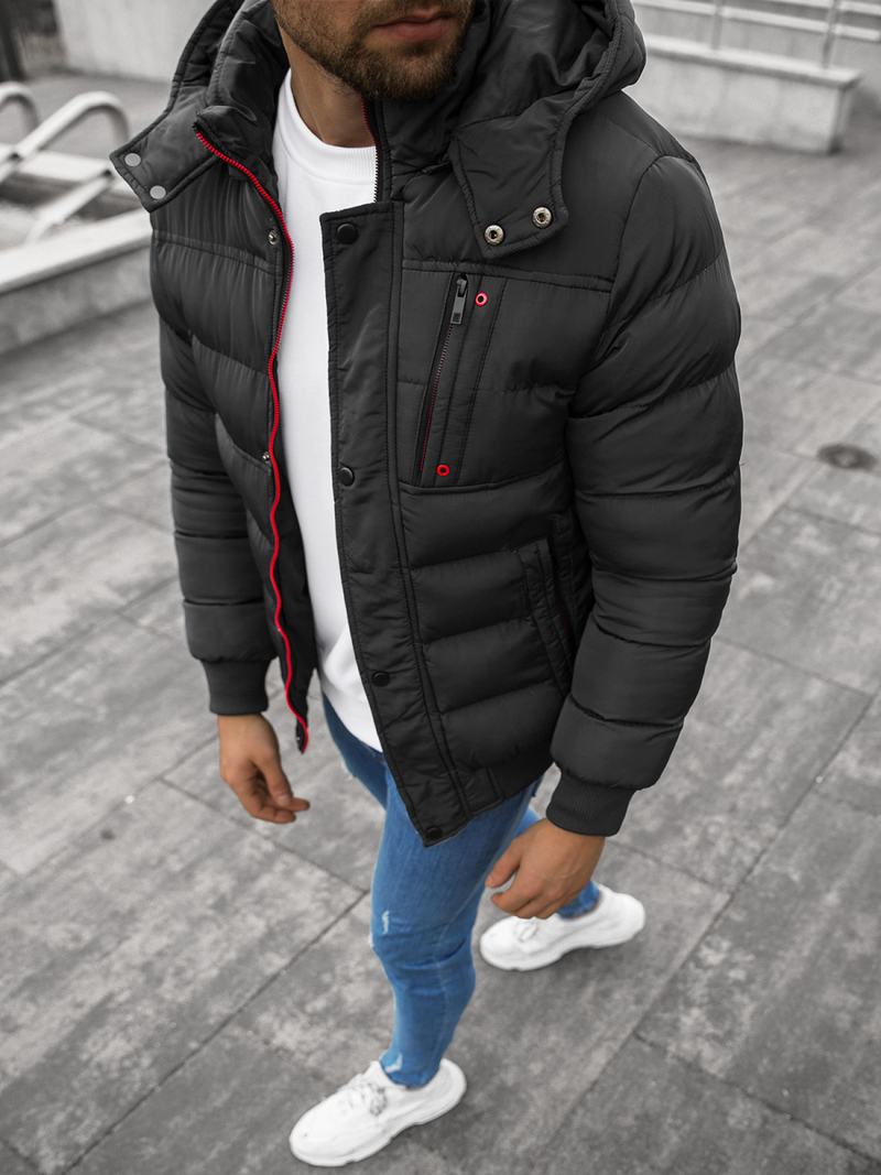 Куртка чоловіча Чорна OZONEE JB/JP1185Z