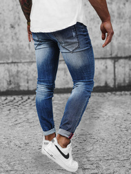 Spodnie jeansowe męskie niebieskie OZONEE NB/MP0054BZ