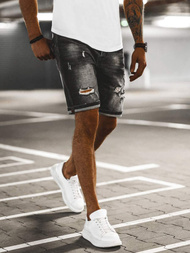 Чоловічі джинсові шорти Графітові OZONEE NB/MP0035BCZ