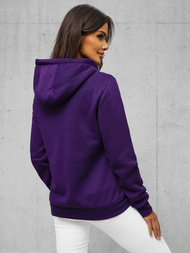 Bluza damska rozpinana z kapturem fioletowa OZONEE JS/W03Z