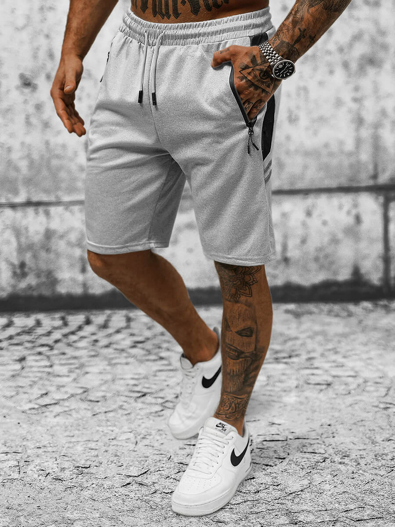 Spodenki dresowe męskie szare OZONEE JS/8K280