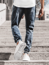 Spodnie męskie jogger niebieskie OZONEE JS/KK1027