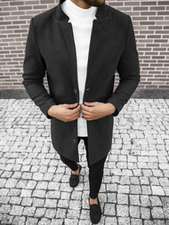 Płaszcz męski czarny OZONEE O/5628