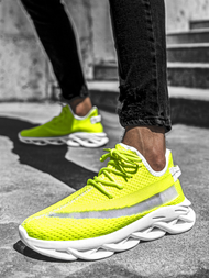 Sneakersy żółto-neonowe OZONEE B/2051/20