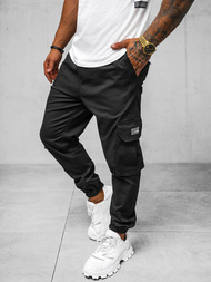 Spodnie męskie joggery czarne OZONEE O/G3006Z