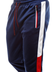 Spodnie dresowe męskie granatowe OZONEE JS/JZ11027