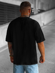 T-shirt męski oversize czarny OZONEE O/3431