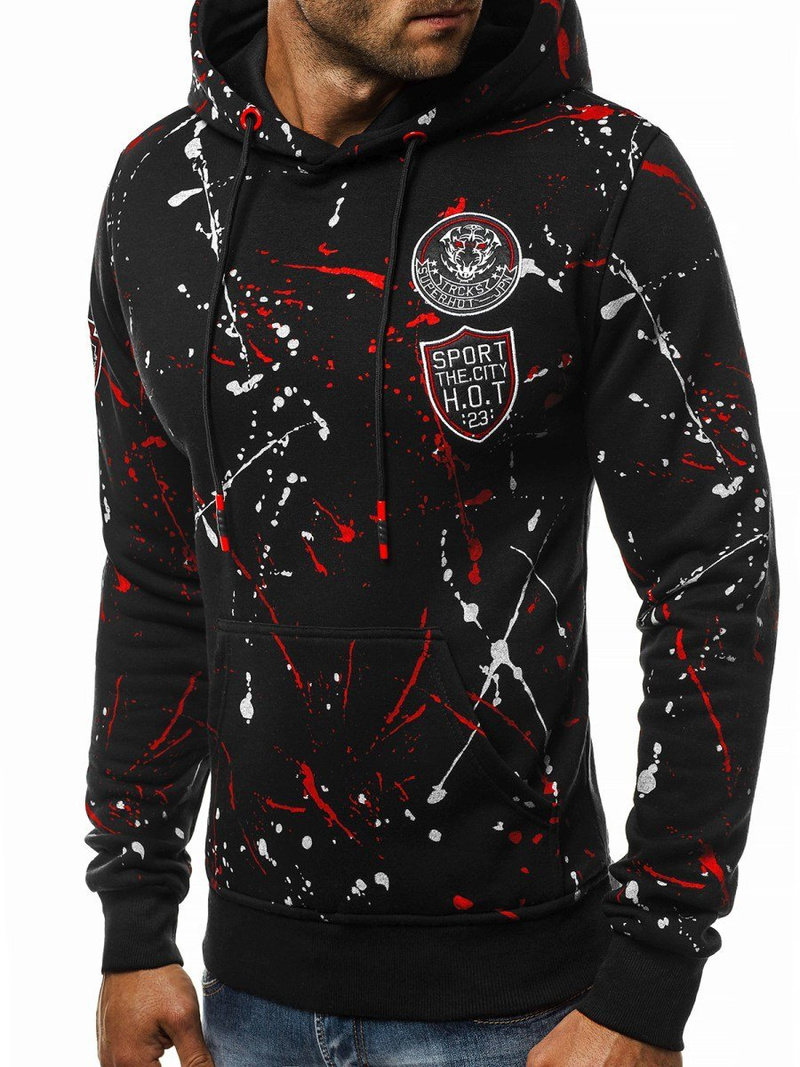 Bluza męska czarna OZONEE JS/DD275Z