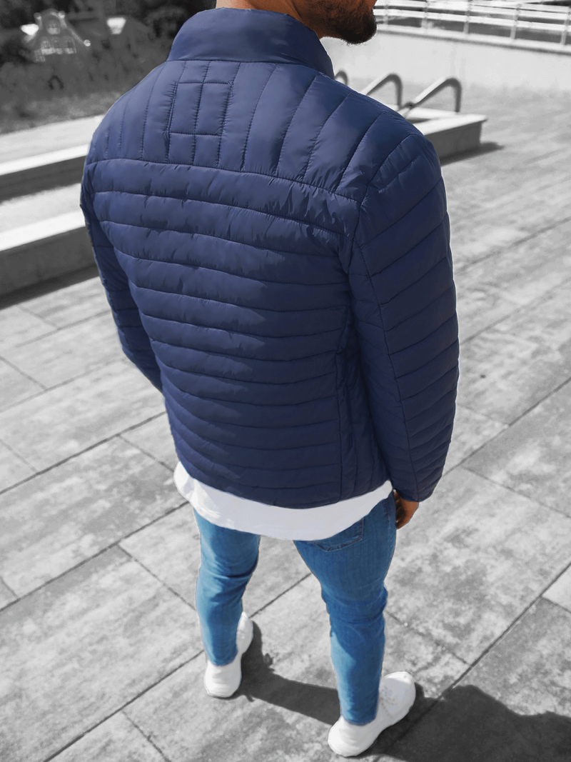 Kurtka przejściowa męska pikowana granatowa OZONEE JS/M890/2