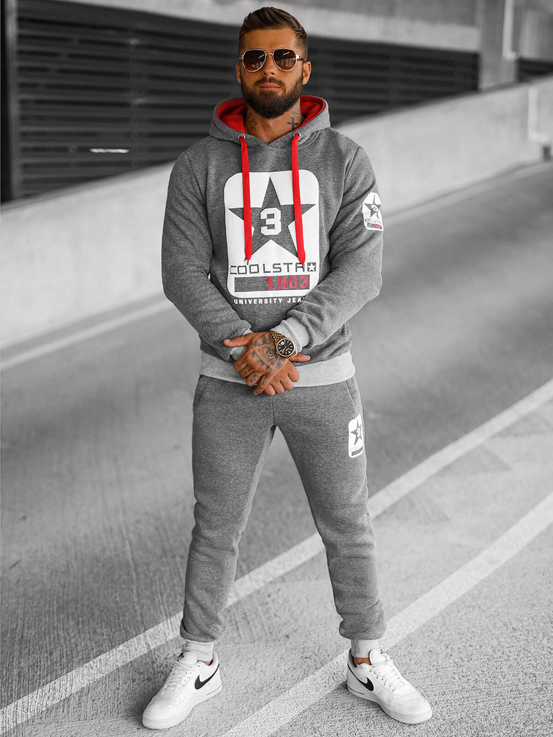 Спортивний костюм чоловічій графіт OZONEE JS/8C59/5Z