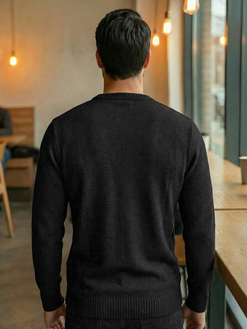 Светр чоловічій чорний OZONEE JS/59B3607/3