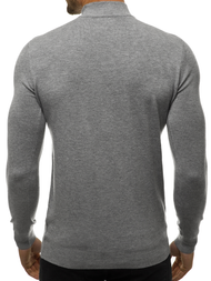 Sweter męski półgolf szary OZONEE TMK/YY05/3