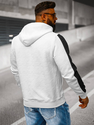 Толстовка чоловіча біла OZONEE JS/3B579