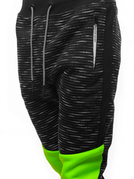 Spodnie dresowe męskie czarne OZONEE JS/K60002