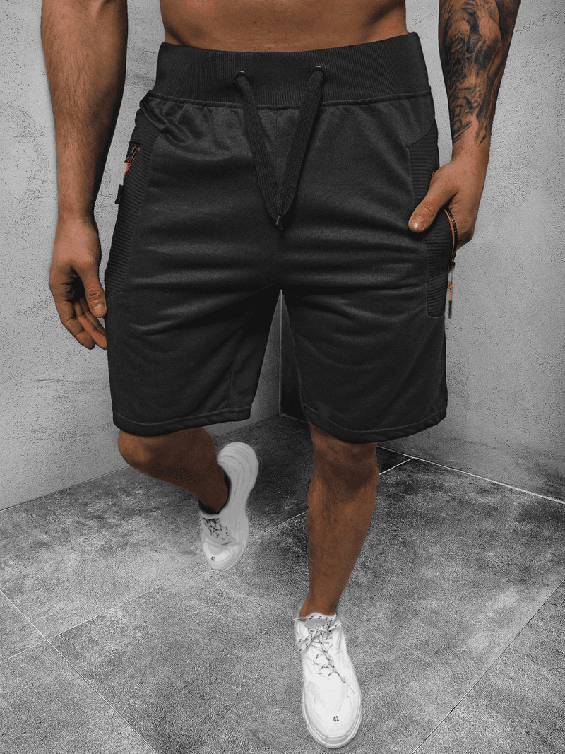 Spodenki dresowe męskie czarne OZONEE JS/68K10268