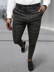 Spodnie męskie chino materiałowe grafitowe OZONEE DJ/5632