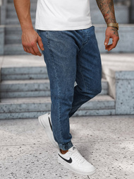 Spodnie jeansowe joggery męskie niebieskie OZONEE NB/MP0272BS