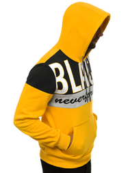 Bluza z kapturem męska żółta OZONEE JS/KS2120