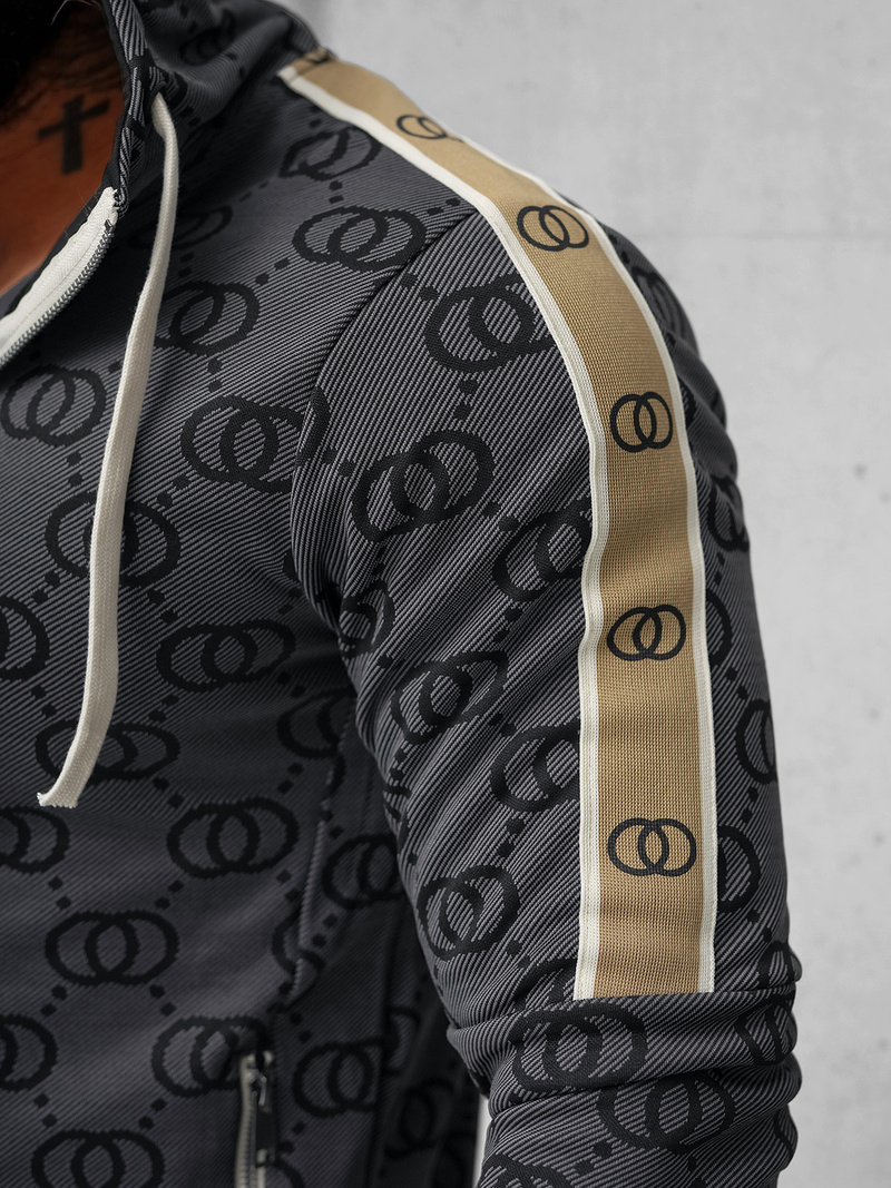 Спортивний костюм чоловічій чорний OZONEE O/FF5053AB