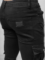 Spodnie jeansowe męskie czarne OZONEE NB/MP0123N