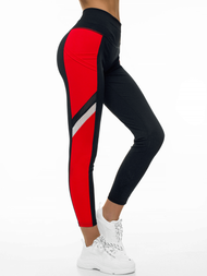 Жіночий спортивний костюм з двох частин Чорно-Червоний OZONEE JS/YW06005/1/5