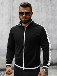 Bluza męska rozpinana czarna OZONEE O/2126Z