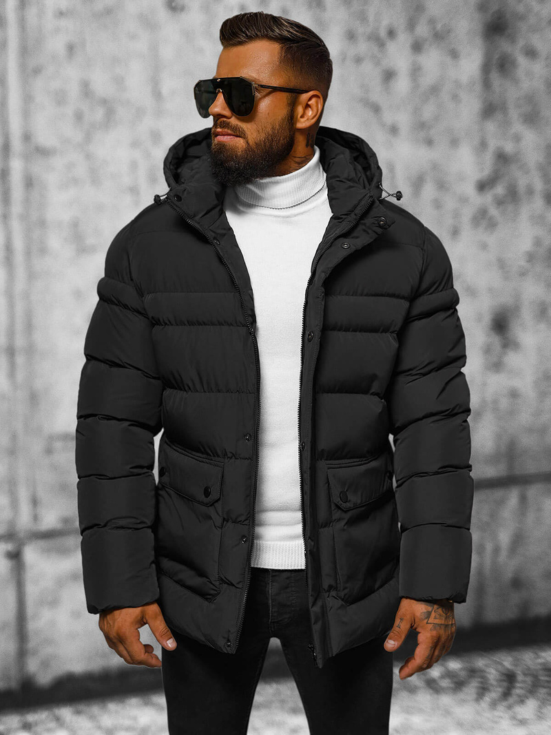 Куртка чоловіча чорна OZONEE JS/22M332/392