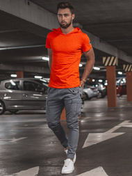 Spodnie męskie chino joggery szare OZONEE A/1005