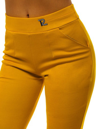 Legginsy krótkie damskie camelowe OZONEE JS/1027/A10