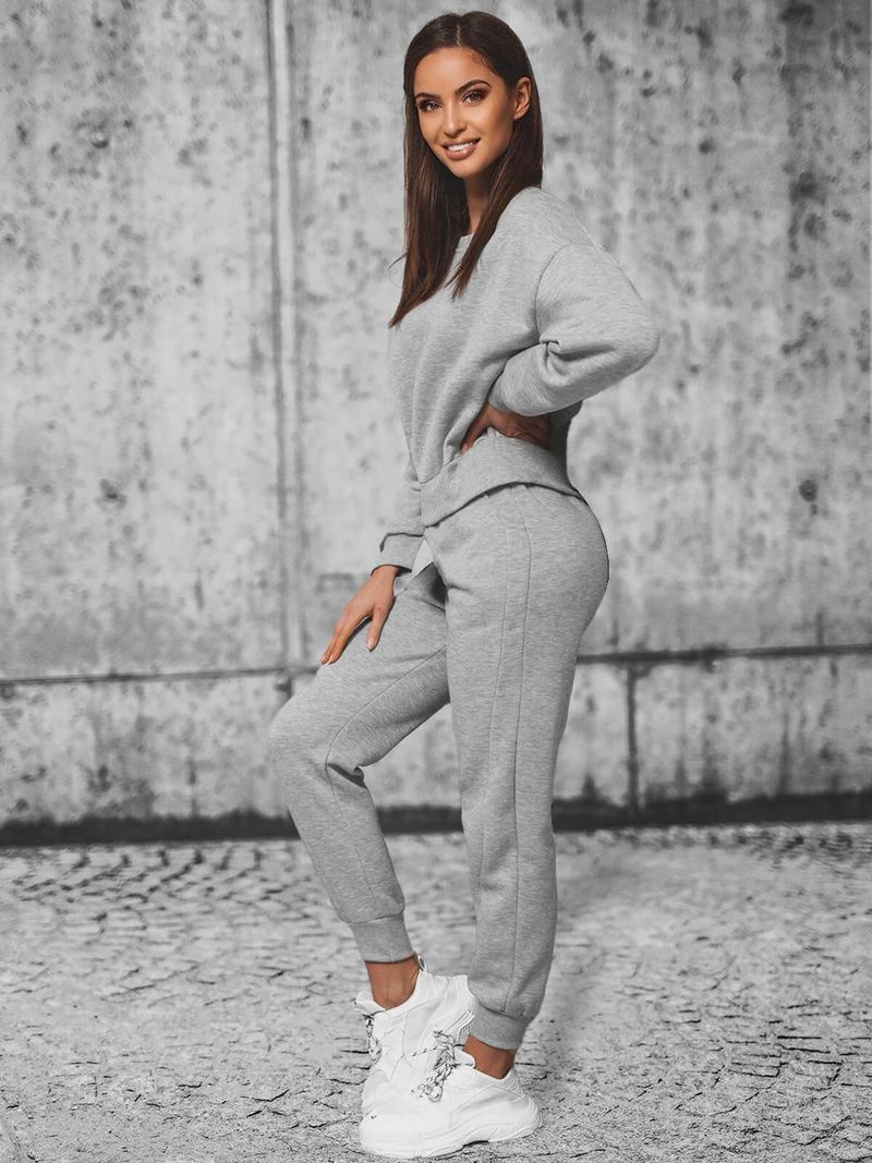 Жіночий спортивний костюм з двох частин gris OZONEE JS/8C71/2