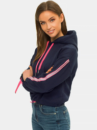 Bluza z kapturem damska granatowa OZONEE JS/B26031