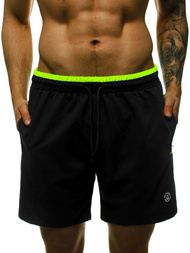 Spodenki kąpielowe męskie czarne OZONEE MAD/4262