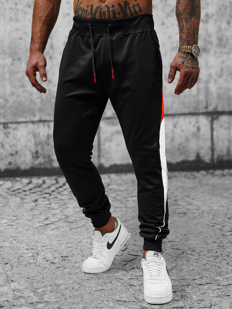 Штани Cпортивні Чоловічі Чорнi OZONEE JS/8K176