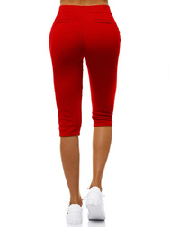 Legginsy krótkie damskie czerwone OZONEE JS/1027/C5