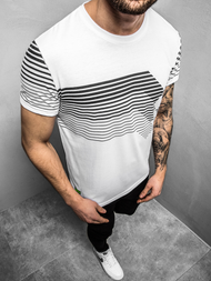 T-Shirt męski biały OZONEE JS/KS2058Z
